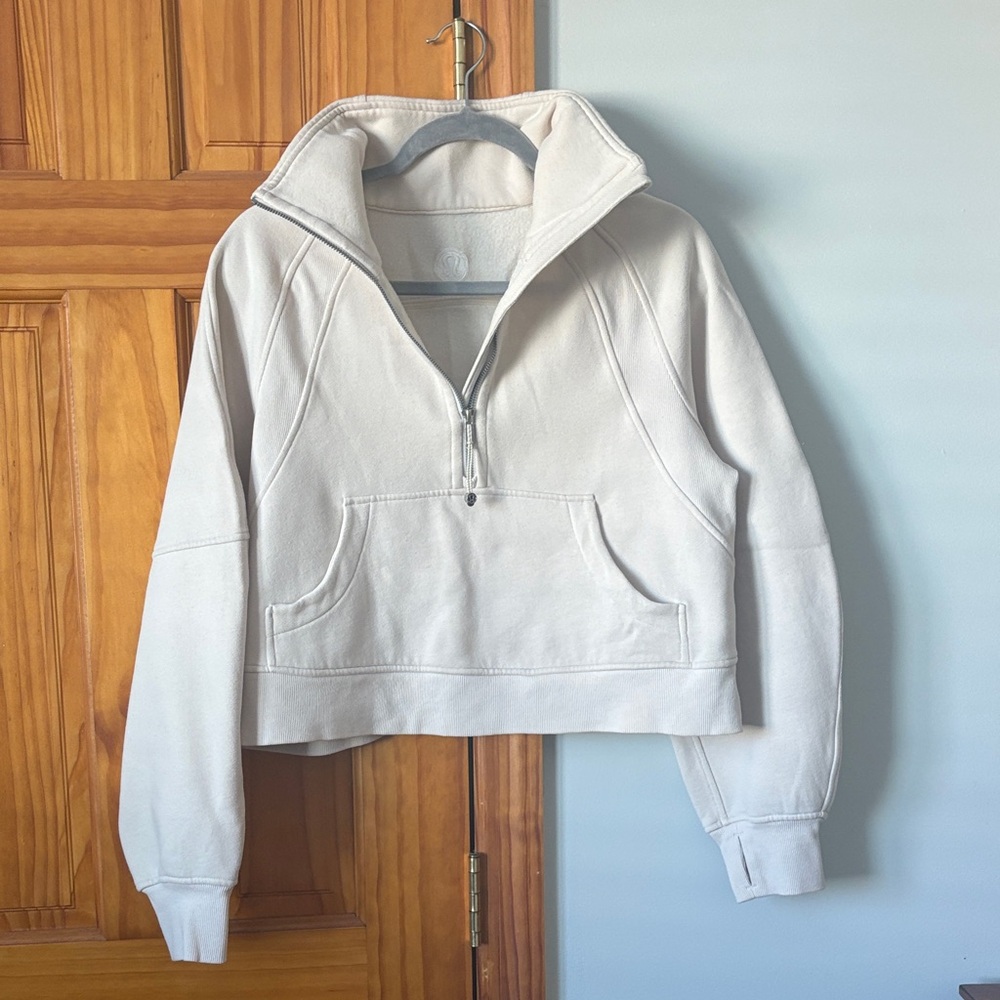 Lululemon Athletica off-white Half-Zip XS/S